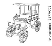 Victorian Cabs Carriage Vector 02