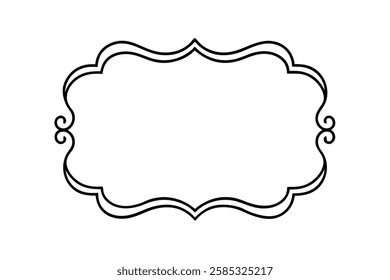 Victorian Corner Ornament Vector for Elegant Borders