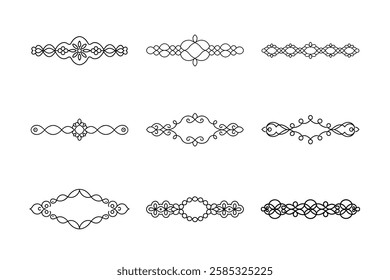 Victorian Corner Ornament Vector for Elegant Borders