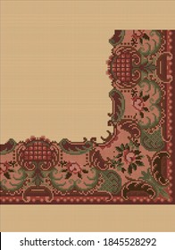 Victorian Cross Stitch Vector art
