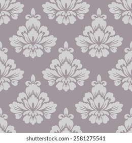 Victorian Damask Luxury Decorative Fabric Pattern.