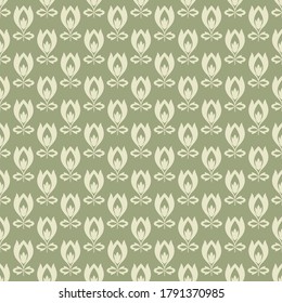 Victorian decorative vector seamless pattern