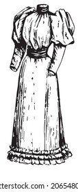 Victorian Dress, Ladies Dress from 1800, Historical Fashion Plates