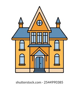 A Victorian duplex is a two-unit residence featuring ornate, 19th-century architectural details like steep roofs, bay windows, intricate woodwork, and decorative trims, often painted in bold colors.