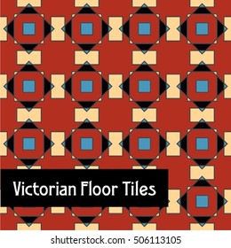 Victorian Floor Tiles Seamless Pattern