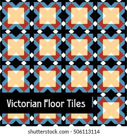 Victorian Floor Tiles Seamless Pattern