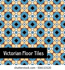Victorian Floor Tiles Seamless Pattern