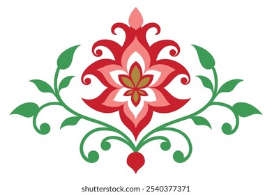 Vetor de padrão floral vitoriano sem emenda Vintage Design de flor.