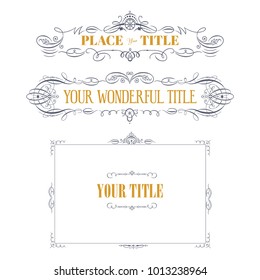 Victorian Flourishes Vector Set