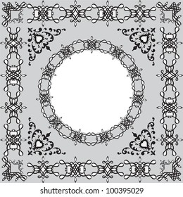 Victorian frame illustration