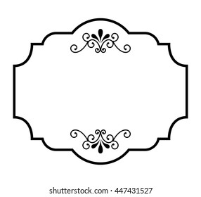victorian frame isolated icon design, vector illustration  graphic 