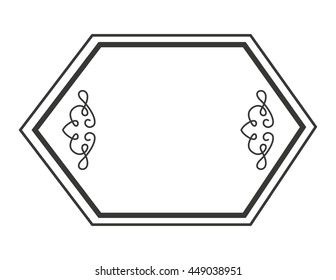 victorian frame isolated icon design, vector illustration  graphic 