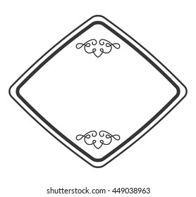 victorian frame isolated icon design, vector illustration  graphic 