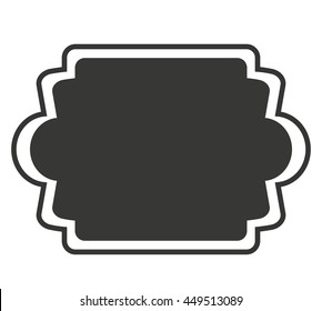 victorian frame isolated icon design, vector illustration  graphic
