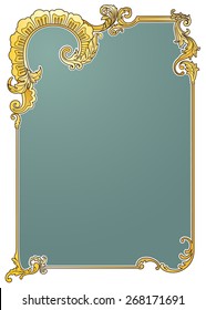 Victorian frame vector illustration eps10