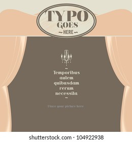 victorian and gothic background template vector