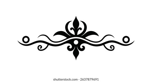Victorian graphic element vector art illustration