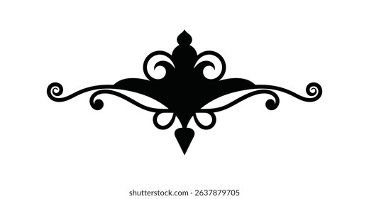 Victorian graphic element vector art illustration