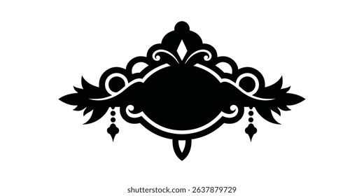 Victorian graphic element vector art illustration