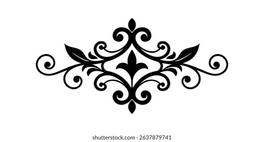 Victorian graphic element vector art illustration