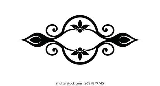 Victorian graphic element vector art illustration