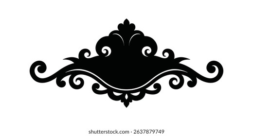 Victorian graphic element vector art illustration