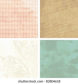 Victorian grunge backgrounds (eps10); jpg version also available