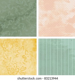 Victorian grunge backgrounds (eps10); jpg version also available