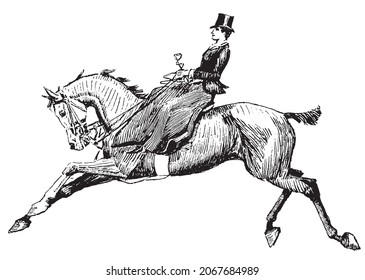 Victorian Horse Rider, Running Horse, Historical Horse Riding, History of Horse Riding