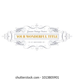 Victorian Label Vector