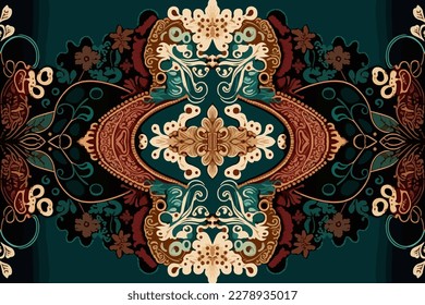 Victorian Lace seamless pattern. Abstract traditional folk old ancient antique tribal ethnic Victorian graphic line. Ornate elegant luxury vintage retro modern minimal style for texture textile fabric