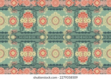 Victorian Lace nahtloses Muster. Abstrakte traditionelle Folk alte alte antike Stammes ethnische viktorianische grafische Linie. Ornate elegante Vintage Retro moderne minimale Stil für Textilien Gewebe