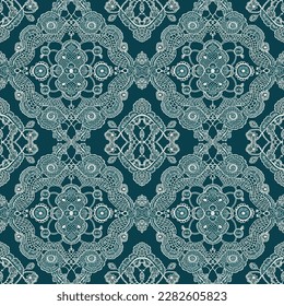 Victorian lace seamless pattern. Abstract traditional folk old ancient antique tribal ethnic intricate graphic line. Ornate elegant luxury vintage retro modern minimal style for texture textile fabric