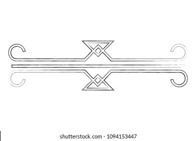 victorian line border style