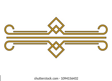 victorian line border style