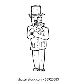 victorian magician cartoon