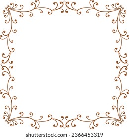 Victorian Ornament Frame for Wedding