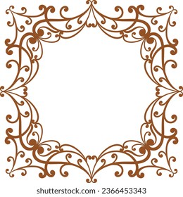 Victorian Ornament Frame for Wedding