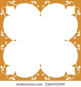 Victorian Ornament Frame for Wedding