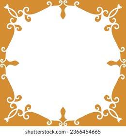 Victorian Ornament Frame for Wedding