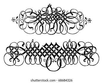 Victorian ornaments set  VECTOR