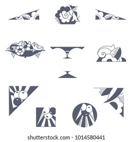 Victorian Ornaments Vector Set