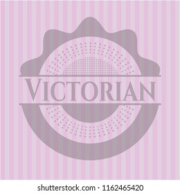 Victorian pink emblem