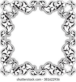 Victorian retro nice board isolated on white