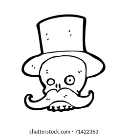 victorian skull cartoon