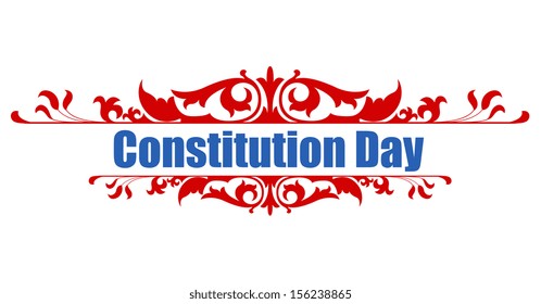 Victorian style - Constitution Day Vector Illustration