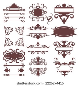 Vintage-Element-Kit für das Ornament-Label.Logo text.Banner.Poster.Placards,etc.