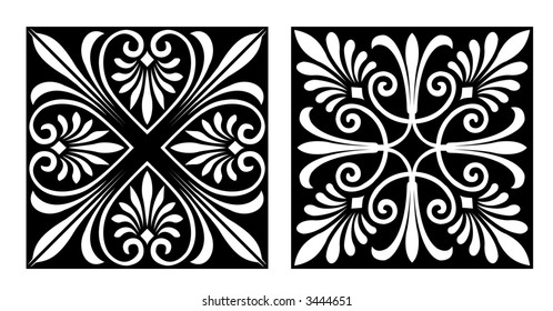 Victorian Style Design Elements (Vector)