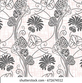 victorian style flower pattern vector