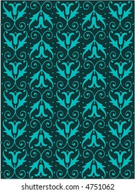 Victorian style patterned vector background